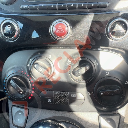 FIAT 500 LOUNGE MK2 312 3P 2008-2012 HEATER CONTROL PANEL
